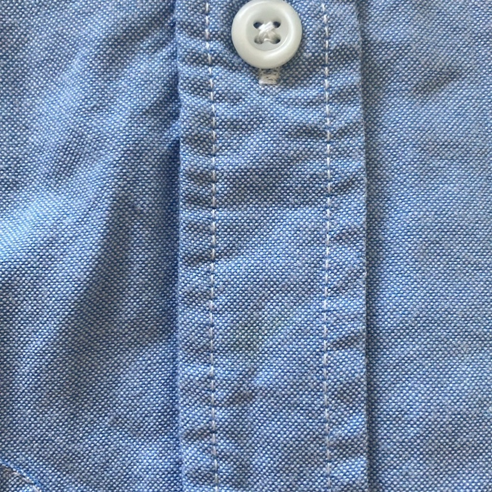 Children’s Place Button Down Short Sleeve Shirt Size 14 - Picture 3 of 3